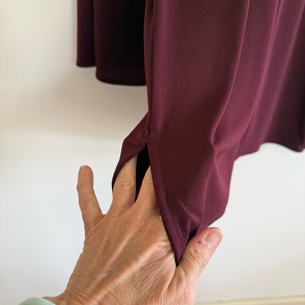 Lauren Ralph Lauren Women’s‎ Keyhole Neck Tunic Top Burgundy Size M - Picture 6 of 10